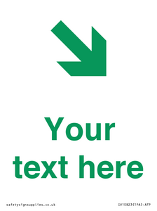 Custom Safe Condition inverse: Green Down right arrow